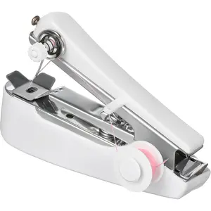 Portable Small Portable Sewing Machine, Lightweight White Sewing Tool, Suitable for Beginners and Shoemakers for Repair Purposes, A Simple-to-operate Manual Sewing Device, Used for Repairing Household Clothing, Fabric and Curtains Sewingmachine