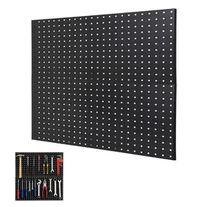 COZONY 2/3/4-Panel Steel Pegboard, 24"x12" Wall Organizer with 1/4" Holes for Garage Tool Storage