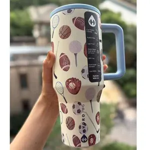 HydroJug 32oz / 40oz Large Water Tumbler with Handle & Straw for Hot Weather & Iced Drinks