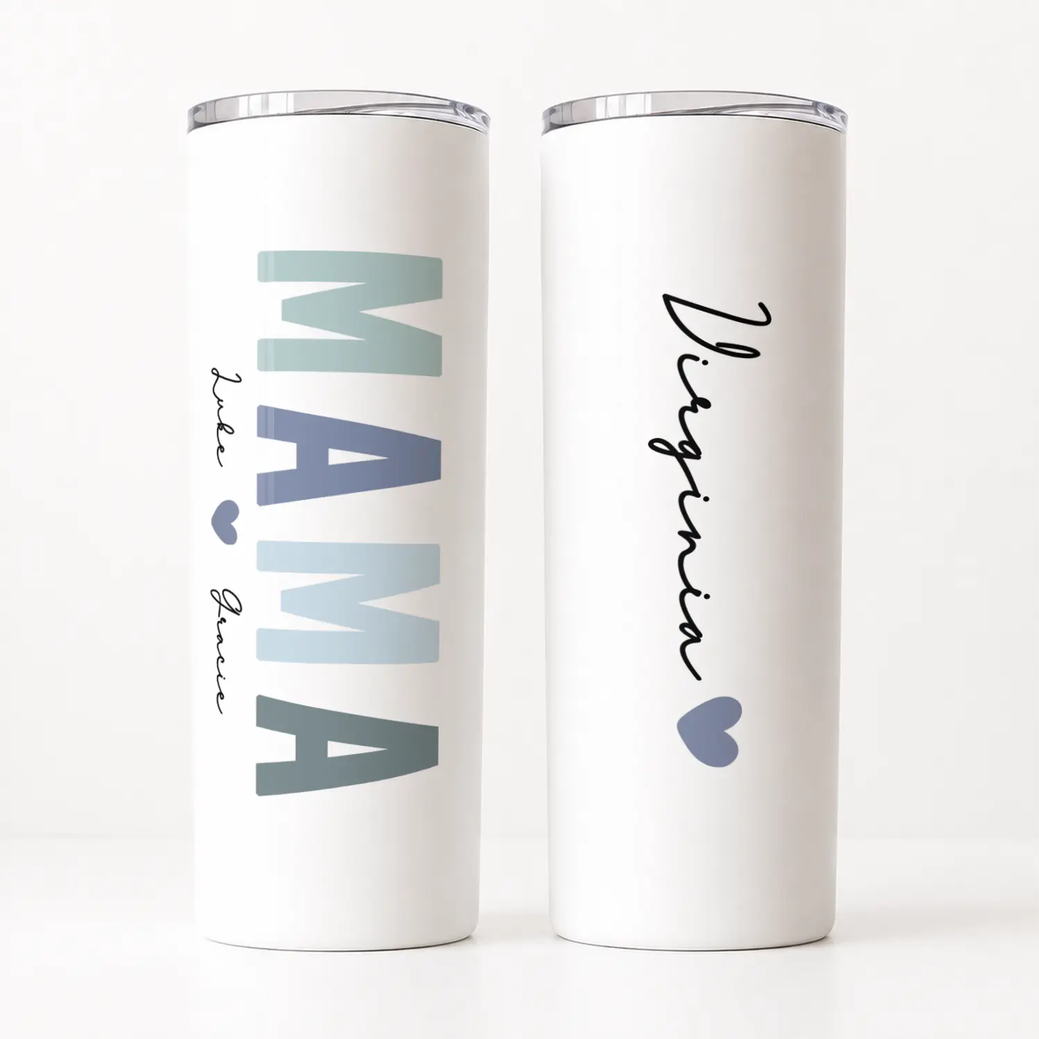 Personalized Mama Tumbler | Custom Mom Name 20oz Stainless Steel Insulated Travel Cup | Mother's Day Gift