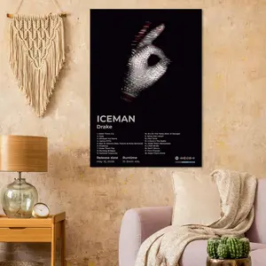 Drake ICEMAN clean album 2026 Wall Art Poster HD Print Unframed Aesthetic Room Home House Modern Wall Decor Trendy Gift.