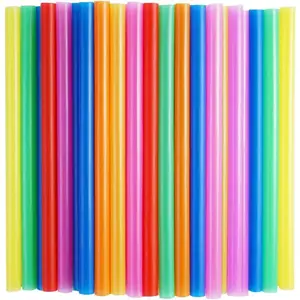 100 count  Smoothie Straws,Colorful Disposable Wide-mouthed Large Straw.