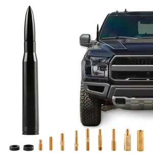 Universal Car Antenna Replacement Compatible with Ford, Dodge, Chevrolet, GMC, Jeep, Toyota Truck Replacement Antenna - Made of Rugged Billet and Aluminum, Black, Car Accessories
