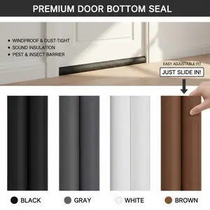 Door Bottom Seal Strip, Windproof Door Sweep, Draft Stopper, Sound Insulation, Insulating Foam Barrier, Insect Proof Door Stopper, Gap Sealing Strips for Doors
