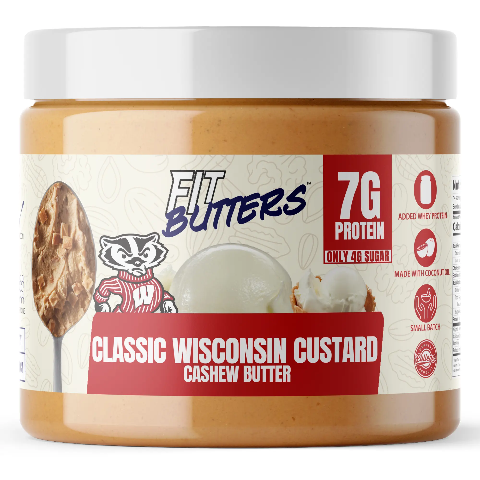 Fit Butters Classic Wisconsin Custard Cashew Butter