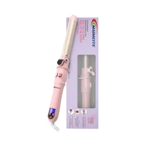 Automatic Curling lron, ProfessionalAnti-Tangle Automatic Hair Curler with3-Speed Temperature & 2 TimerReminder, Fast Heating, Double Anti-Scald Ceramic Curling Wand for CurlyHair Styling Comfort Comfort