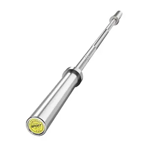 7ft Olympic Barbell with 1500LBS Capacity, 190K PSI Professional Weightlifting Bar for Home Gym, 45LB Bar with 28mm Grip & Needle Bearings, Fits 2" Plates for Squat & Deadlift, Available in Black/Red Chrome Finish