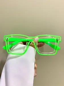 Square Colorblock Flat Glasses Unisex Fashion Simple Style, PC Frame, All Seasons Wear, Fashionable Frames Glasses, Trendy Eyewear for Men and Women, Square Frames Eyeglass, Stylish Trendy Eyewear