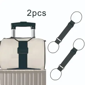 Adjustable Luggage Strap 2PCS – Elastic Suitcase Belt for Travel, Secure Bags & Prevent Accidental Opening, Multifunction Straps
