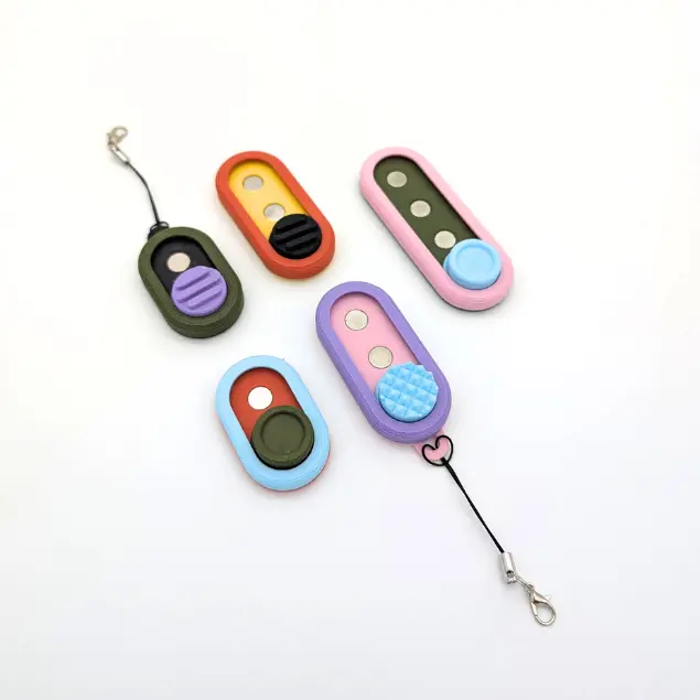 Snapsy Haptic Slider Fidget| Magnetic Fidget Toy | Custom Personalization | 3D Printed Tactile Toy for Adults, Kids & Individuals with ADHD, Anxiety, & Sensory Needs