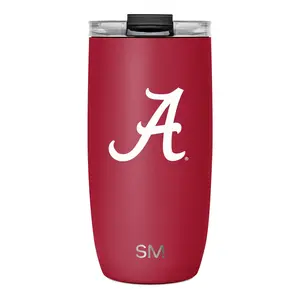Simple Modern Officially Licensed Collegiate Voyager Insulated Tumbler with Clear Flip Lid & Straw 16oz