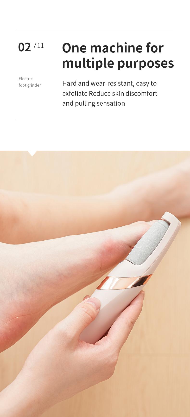 Electric Feet Callus Remover,Portable Electronic Foot File Pedicure Tools,Waterproof Foot Scrubber File,Pedi Foot Care for Dead,Hard Cracked Dry Skin Manicure Nail Nail Care Cutics Nail Art