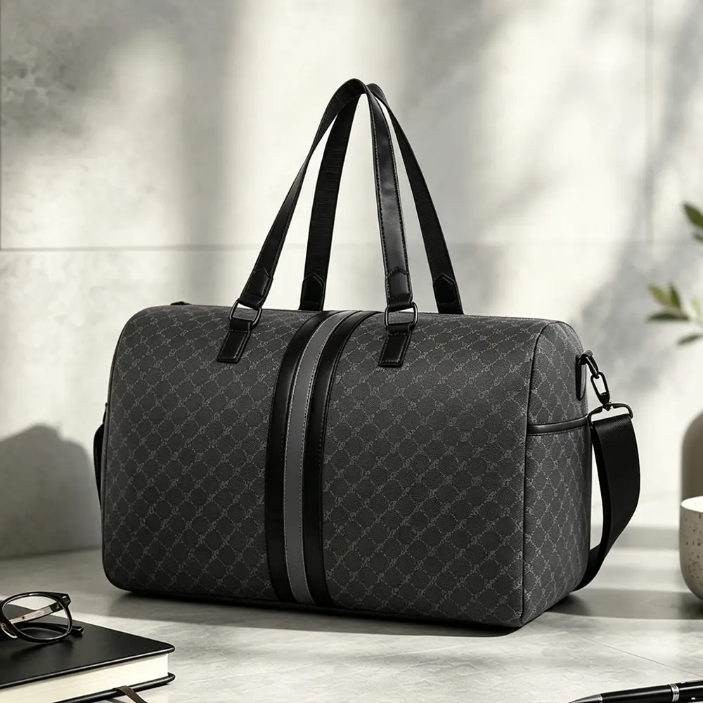 Men’s bag for weekend travel: large-capacity crossbody/shoulder bag, tote; stylish casual sports design; shoe compartment; suitable for travel, commuting, fitness, and everyday use; backpack; shoulder bag; tote bag; travel bag; men’s camping gym bag; PVC