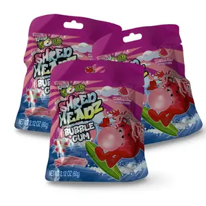 Kool-Aid Shred Headz Sour Watermelon Shredded Chewing Gum Candy, 2.1 Oz Bag, 3 Packs - Fruit-Flavored Sugar Snack