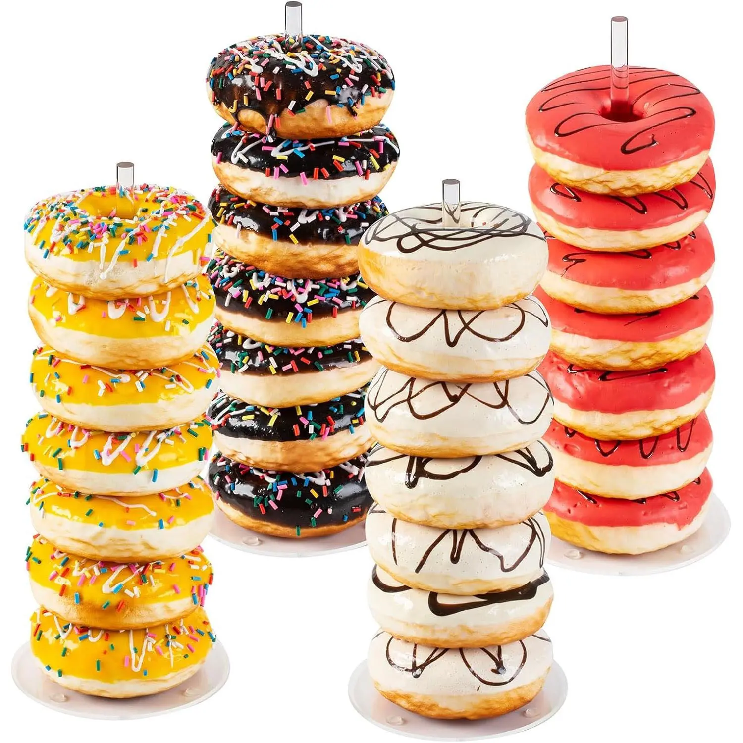 Multifunctional Transparent Snack Storage Rack, Party Dessert Table Decor, Bagel Display Stand, Ideal for Gatherings and Events