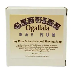 Ogallala Bay Rum & Sandalwood Shaving Soap 4.5 Oz