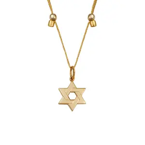 Star of David Silk Slider Necklace