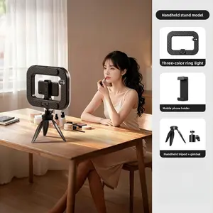 Handheld ring fill light RGB ring light mobile phone outdoor fill light, dedicated for shooting and live streaming indoors