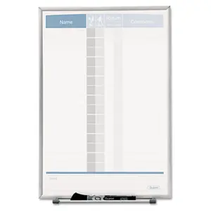 212 MAIN Modern Steel Board, Quartet Matrix Employee Tracking Board, 11x16 Office Wall Planner Organizer