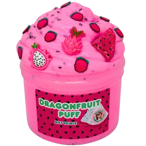 Dragonfruit Puff 8oz Puff Slime Scented Dragonfruit and Decorative Dragonfruit Charms