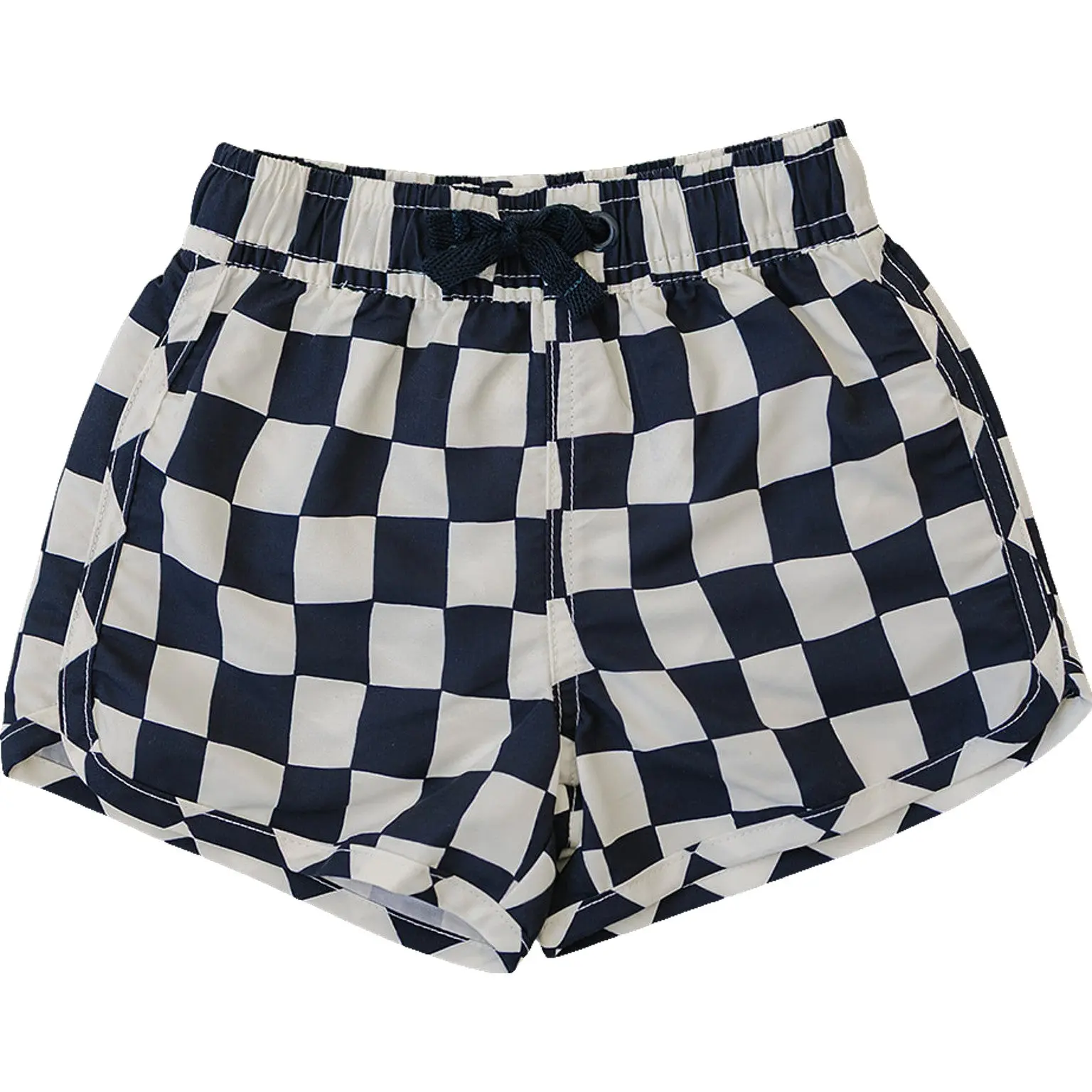 Wavy Checkered Swim Shorts Wavy Checkered Swim Shorts