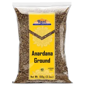Rani Anardana (Pomegranate) Ground Powder Indian Spice 3.5oz (100g)~ All Natural | No Color | Gluten Friendly | Kosher | Vegan | No Salt or fillers
