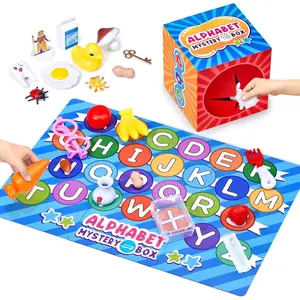 Mystery Alphabet Box for Kids 26 PCS Letters Sorting Matching Game Activities Letter Sounds Fine Motor Learning Toys for Preschool Kindergarten Classroom