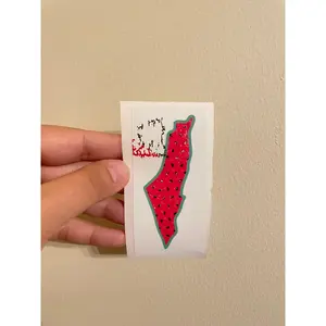 MISPRINT Palestine Map Watermelon Sticker