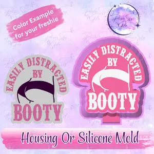 Easily Distracted By Booty Freshie Mold Housing, Flexible Silicone Moulds for DIY Candle & Soap Making, Silicone Molding Moulds for Molding Projects