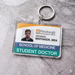 NEW The Pitt Acylic Keychain, Dennis Whitaker Robby Hucklerobby Santos Langdon Abbot Keychain