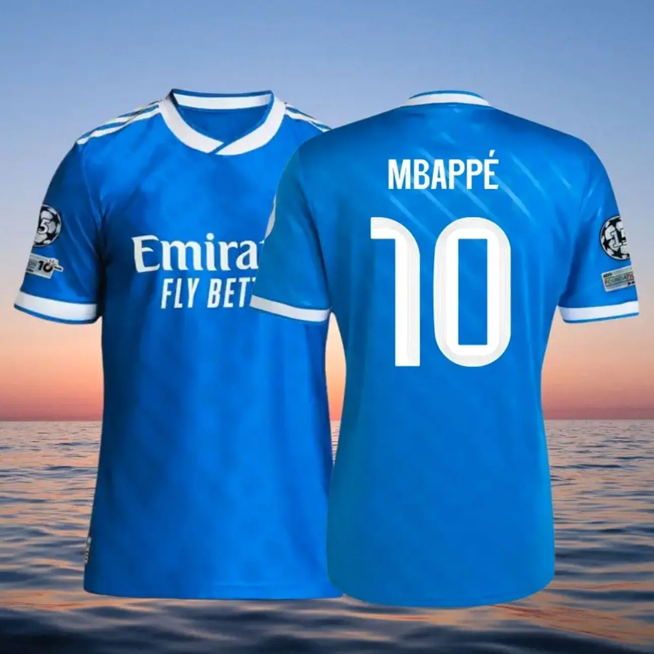 Mbappe 2025-26 Home White Away Black No.10 Short-sleeved Football Shirts