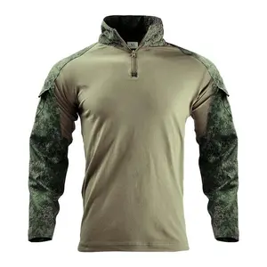 CamouflageTightsOutdoorTrainingFrogSuitLongSleeveCamouflageTopMilitaryTrainingT-ShirtLongSleeve