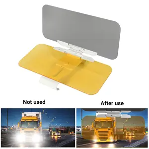 Dual-Use Car Sun Visor - Anti-Glare & High Beam Protection, Durable ABS Material, Secure Clip Installation, Fits Most Vehicles, Enhanced Visibility for Day & Night Driving