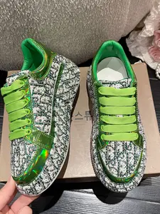 Full Diamond Thick Sole Sport Casual Shoes, Unique Design Handmade Embellished Luxury Thong Dad Thick Soled Sneakers, Party Banquet Multi-Scene Cool Women's Shoes