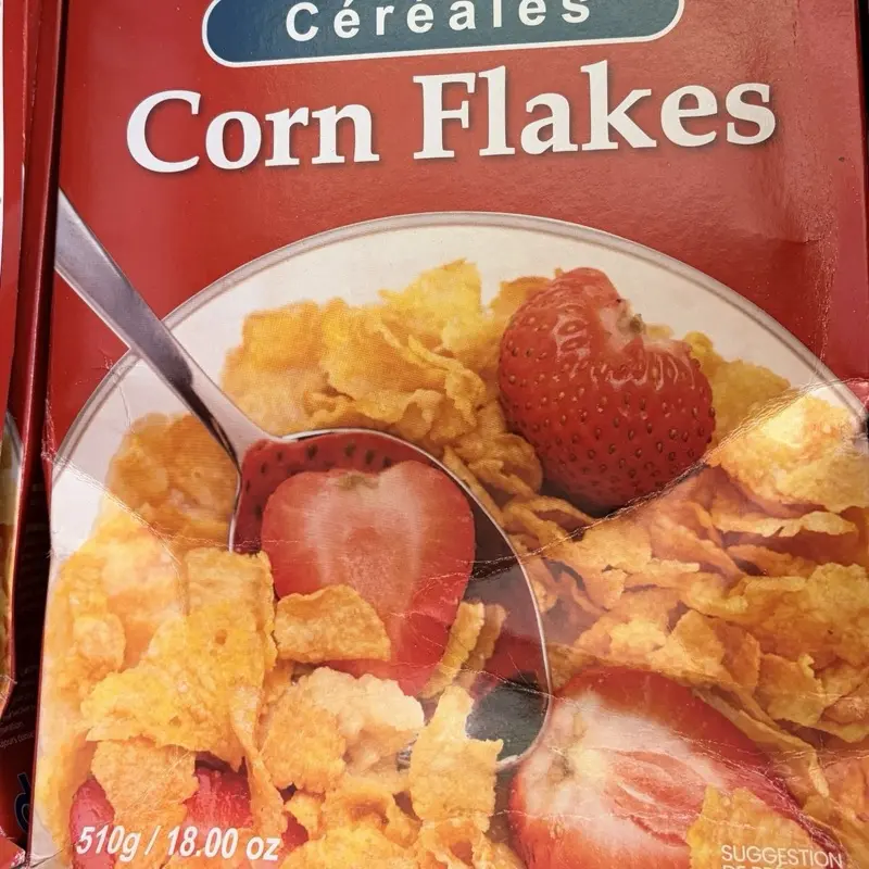 Bongu Corn Flakes Snack, 18oz Puffed Breakfast Snack( pack of 2)