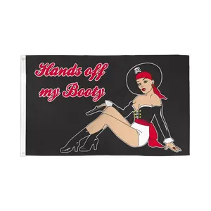 Hands Off My Booty Flag 3x5ft Poly
