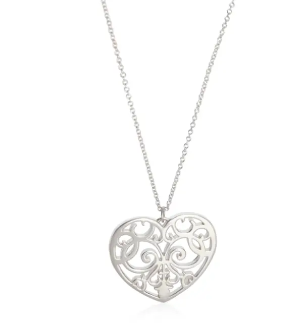Pre-owned Tiffany & Co. Sterling Silver Enchant Heart Pendant