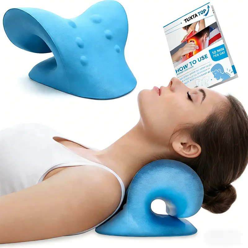 2026 Upgraded Neck Massager Pillow - Doctor-Recommended Neck Care, Heatable, Shiatsu Modes, Cervical & Shoulder Relaxer, Acupressure Sleeping Pillow, Gift for Back Pain Sufferers, Acupressure Neck Pillows