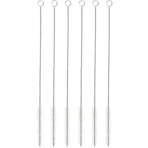 Straw Cleaner Brush, 6 Counts Reusable Hygienic Extra Long Straw Cleaner for Mug, Wide Drinking Straw Cleaning Brush, Straw Brushes, Brushes for Straws, Set, Cleaning Tool