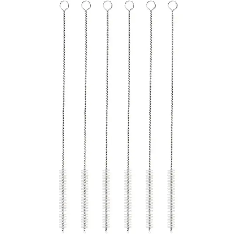 Straw Cleaner Brush, 6 Counts Reusable Durable Hygienic Extra Long Straw Cleaner for Mug, Cup, Wide Drinking Straw Cleaning Brush, Straw Brushes, Brushes for Straws, Set, Cleaning Tool, Long Design, Thorough Cleaning, Sustainability