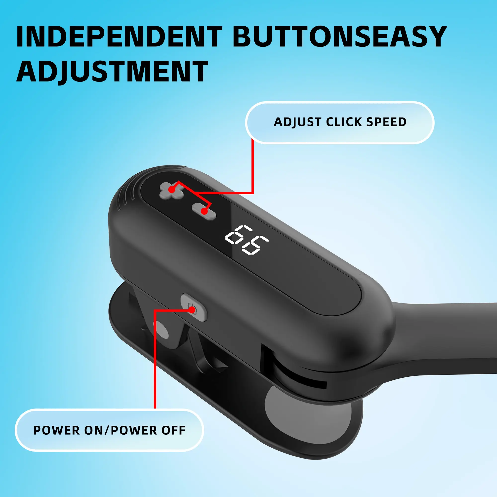 Smart Tapper Auto Clicker for TikTok, Rechargeable Adjustable Speed Auto Touch Device for Social Media & Live Tasks Screen Remote Controller