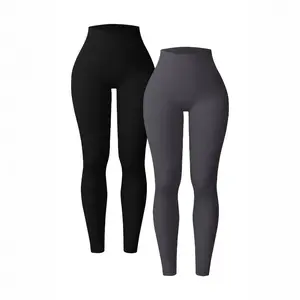 High-Waisted Seamless Yoga Pants - Yoga Activewear, All-Season Athletic Performance Workout Tights, Gym Bottoms