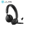 {NEW 2026 VERSION} JLab GO Work 3 Wireless & Wired On-Ear Headset - 65+ Hour Playtime, 40+ Hour Talk Time, Bendable Boom Mic, Cloud Foam Comfort, USB-C Dongle Bluetooth Multipoint Connect Two Devices for Home Office and Remote Work Audio Headphone