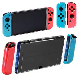 Transparent Tpu Case for Nintendo Switch Oled, Shockproof Split Design, Protective Accessory, Durable and Lightweight, Perfect Fit, Gaming Products