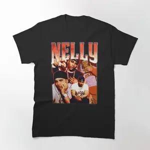 Step Back in Time with the Nelly 90s Vintage T-Shirt - Perfect for Fans of Classic Hip-Hop