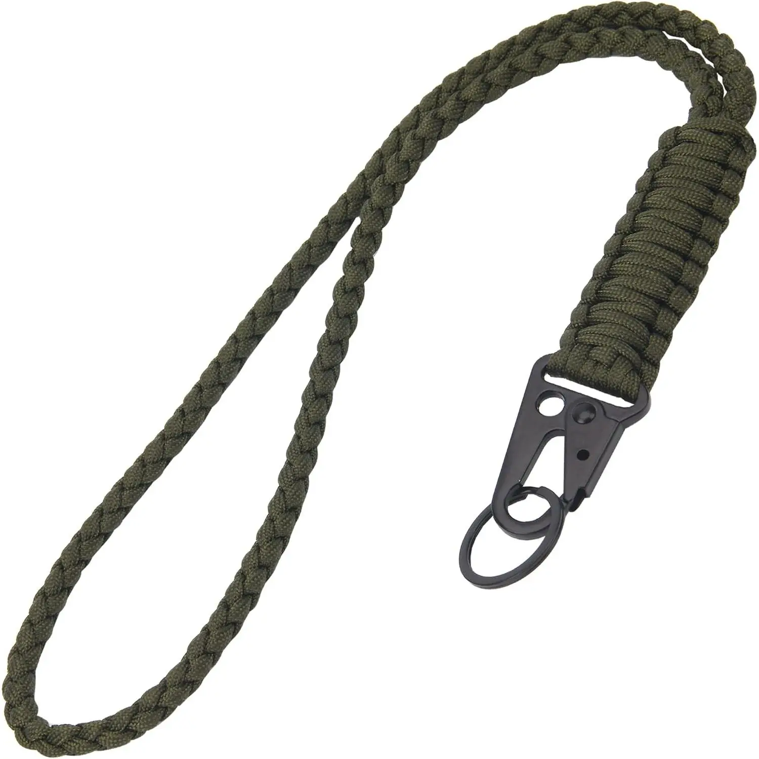 Heavy Duty Paracord Lanyard , Paracord Necklace Cell Phone  Whistles Wrist Braided Strap