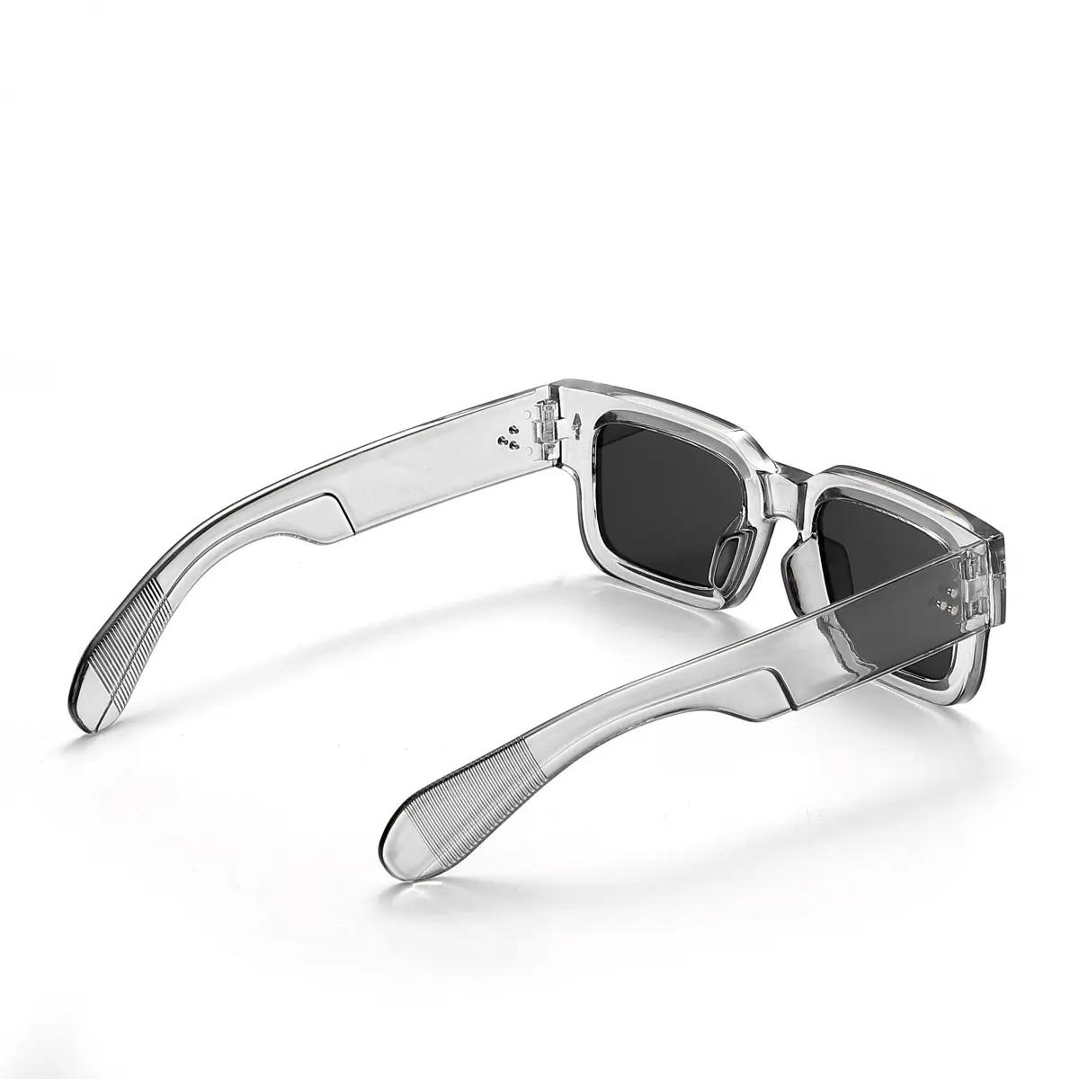 2-Pack Retro Narrow Square Sunglasses For Men And Women, Y2K Trendy Eyewear With UV400 Protection, Classic Solid And Transparent Frame Options, Fashion Shades Suitable For Street Style, Beach Vacation, Travel And Daily Outdoor Wear