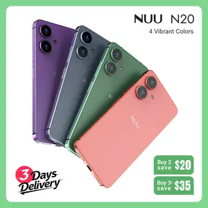 NUU N20 Unlocked Android 14 Phone - 6.6" 90Hz HD+, 12GB (6GB+6GB Virtual) RAM / 128GB, Dual SIM 4G - Perfect for Teens - US Warranty