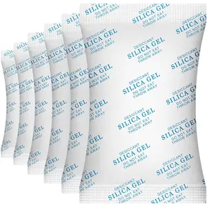 20 Gram(50Packs)  Grade Silica Gel Packs Dessicant Packets for  Control,Cobalt Chloride Free  Absorbers for  Storage