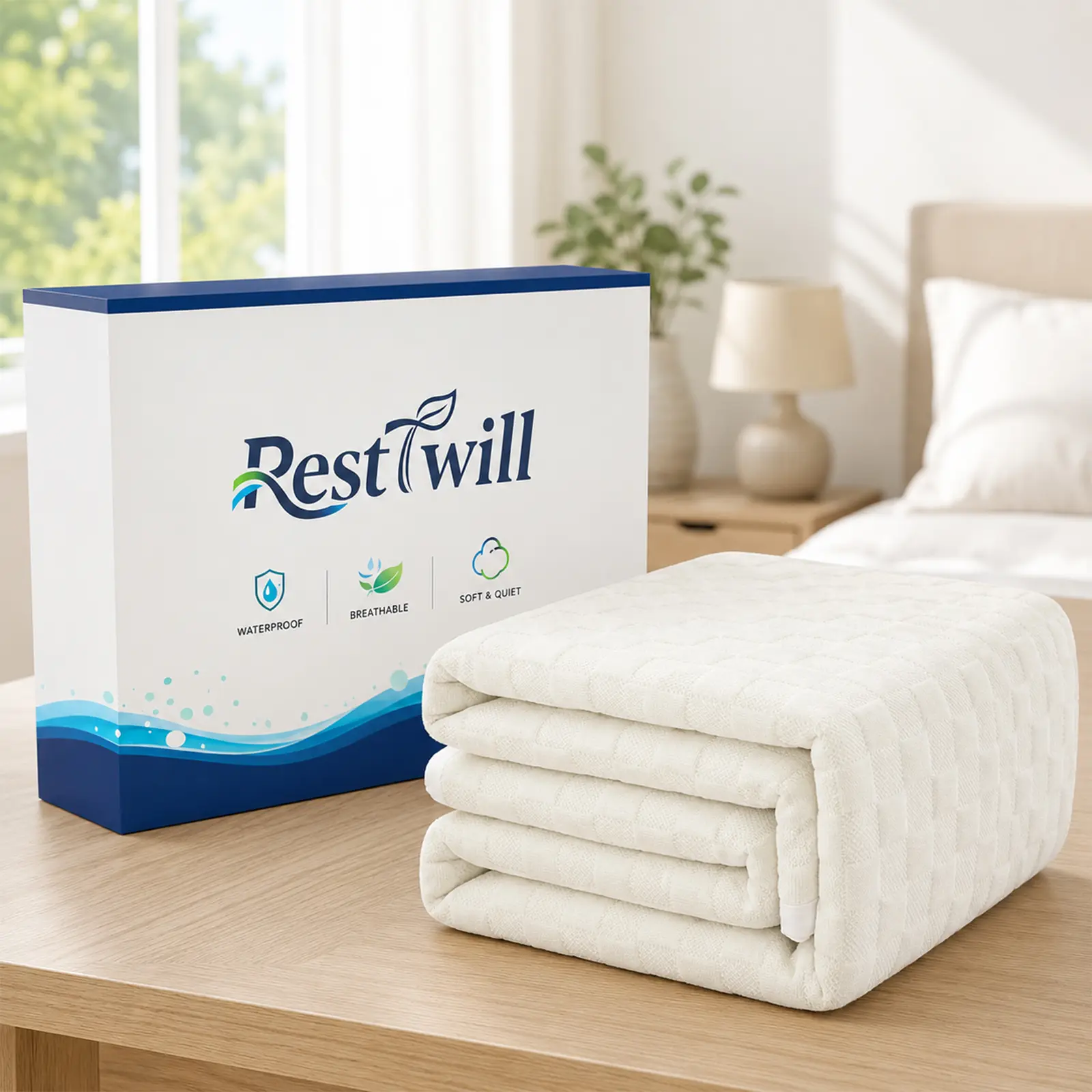 Organic Cotton & Bamboo Blend Mattress Protector, Waterproof & Breathable Mattress Cover Pad, Deep Pocket Fits 8-18 in tiktokshopbacktoschool